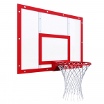 Щит баскетбольный тренировочный 120х90 см, ПОЛИКАРБОНАТ, цвет разметки в атрибутах